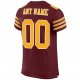 Kid's Custom Burgundy Gold-White Mesh Authentic Football Jersey