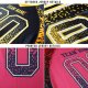 Youth Custom Black Vegas Gold-White Mesh Drift Fashion Football Jersey