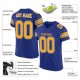 Preschool Custom Royal Gold-White Mesh Authentic Football Jersey