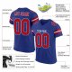 Women's Custom Royal Red-White Mesh Authentic Football Jersey