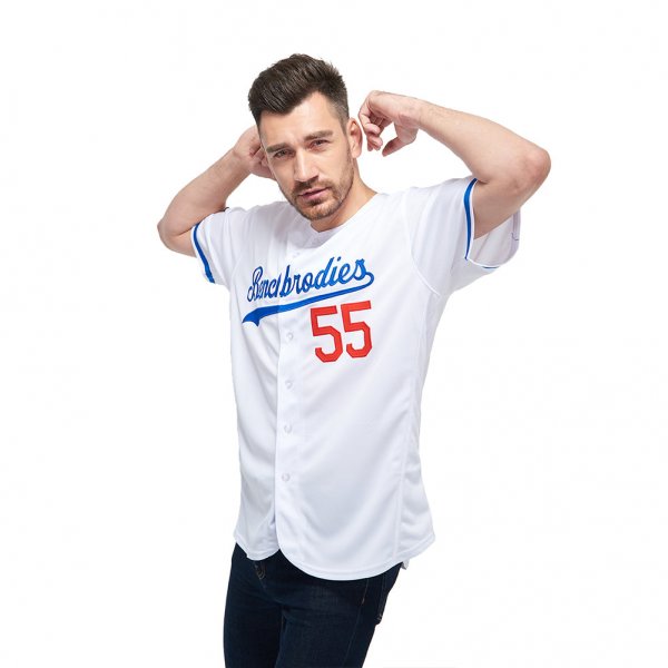 Kid's Custom White Royal-Red Authentic Baseball Jersey