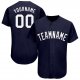 Youth Custom Navy White Baseball Jersey