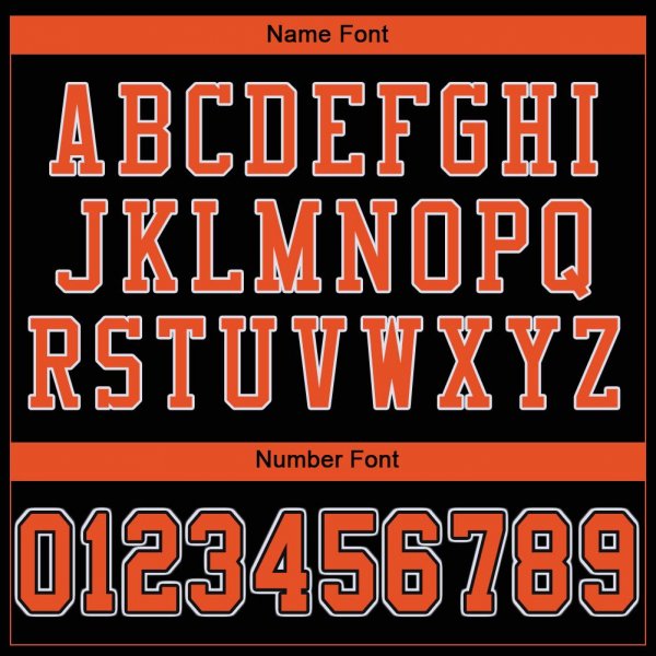 Preschool Custom Black Orange-White Mesh Authentic Football Jersey