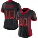 Men's Custom Black Red-Old Gold Mesh Drift Fashion Football Jersey