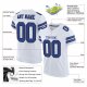 Preschool Custom White Royal-Black Mesh Authentic Football Jersey