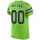 Preschool Custom Neon Green Navy-White Mesh Authentic Football Jersey