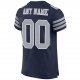 Preschool Custom Navy Gray-White Mesh Authentic Football Jersey