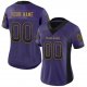 Men's Custom Purple Black-Old Gold Mesh Drift Fashion Football Jersey