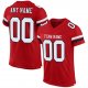 Men's Custom Red White-Black Mesh Authentic Football Jersey