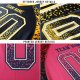 Men's Custom Purple Black-Old Gold Mesh Drift Fashion Football Jersey