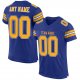 Preschool Custom Royal Gold-White Mesh Authentic Football Jersey