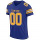 Preschool Custom Royal Gold-White Mesh Authentic Football Jersey