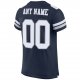 Preschool Custom Navy White-Light Gray Mesh Authentic Football Jersey