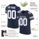 Preschool Custom Navy White-Light Gray Mesh Authentic Football Jersey